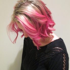 pink hair colour markham